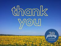 30 Poems in November - Iz Mazano - Thank You