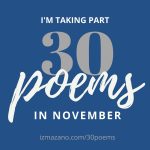 30 poems in November - Iz Mazano - I'm taking part